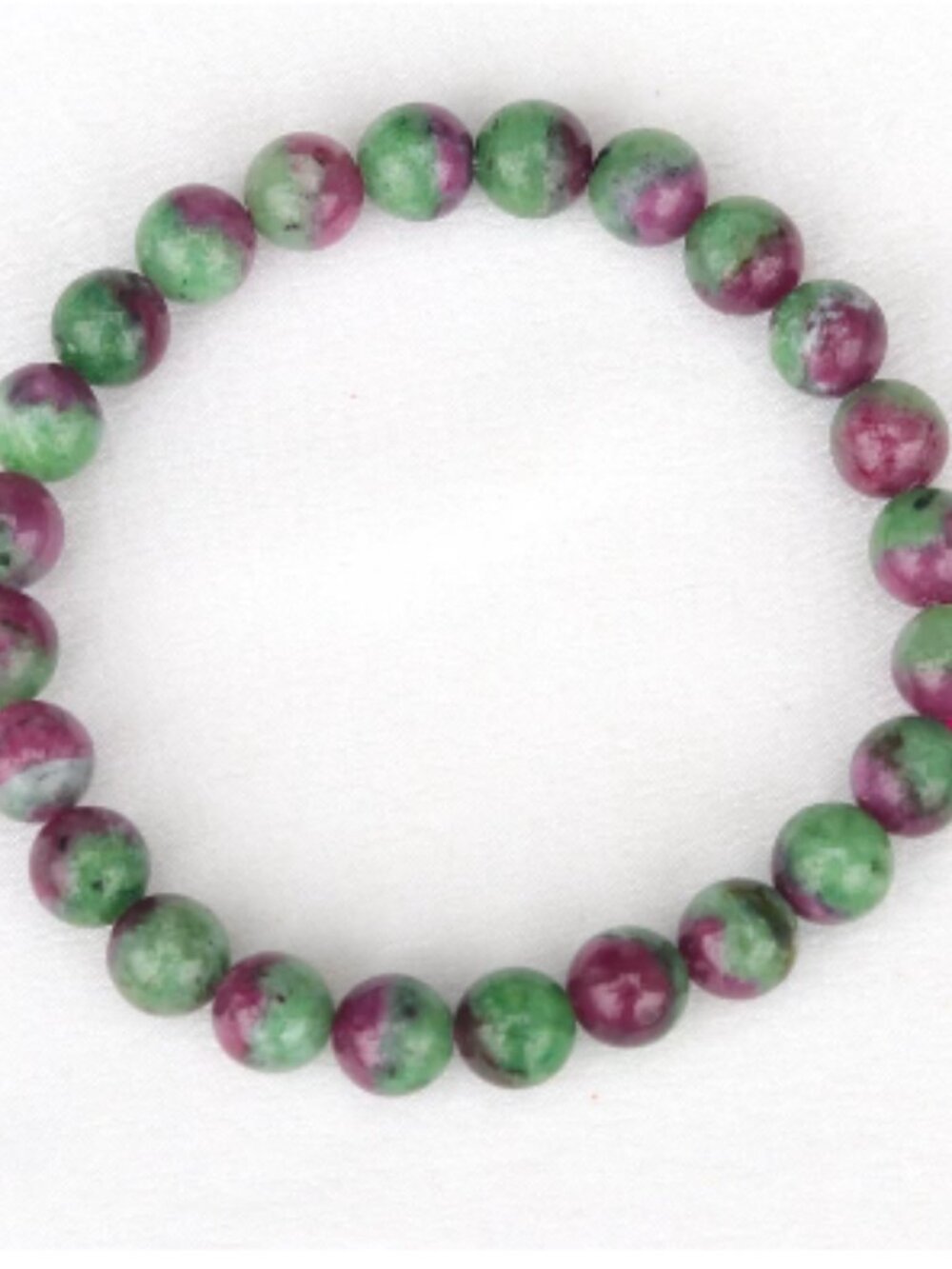 Genuine Natural Ruby in Zoisite (Anyolite) Bracelet | Healing Crystal for Passio
